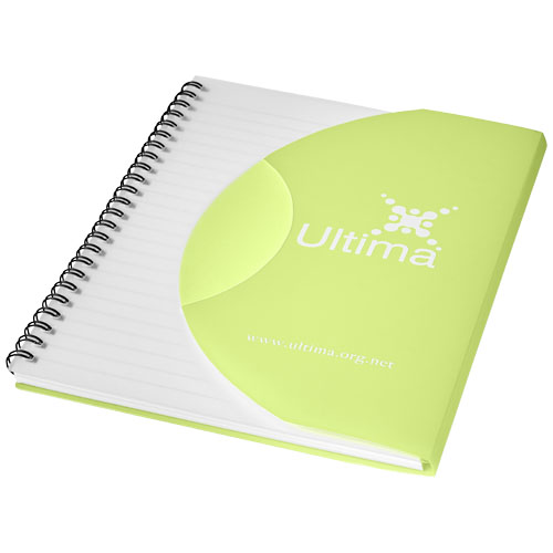 Curve A6 Notebook - Lime, Black