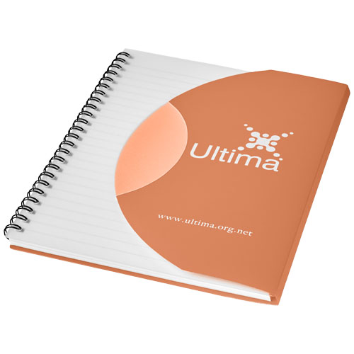 Curve A6 Notebook - Orange, Black