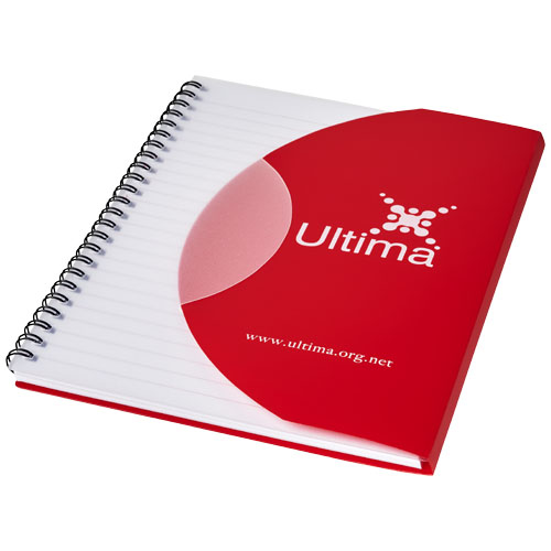 Curve A6 Notebook - Red, Black