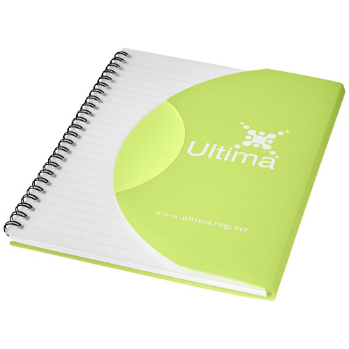 Curve A6 Notebook - Frosted Green, Black