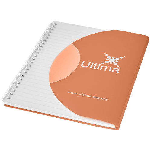 Curve A6 Notebook - Orange, White