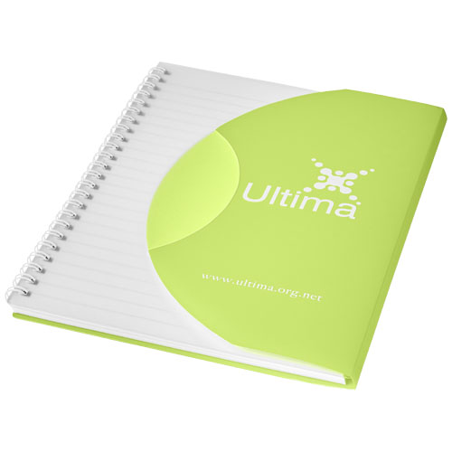 Curve A6 Notebook - Frosted Green, White