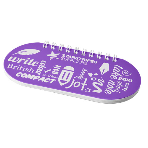Capsule Notebook - Purple, White