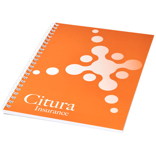 Desk-Mate® A4 Notebook Synthetic Cover - White