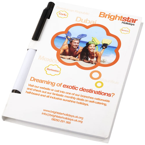 Essential Conference Pack A6 Notepad And Pen - White, Black