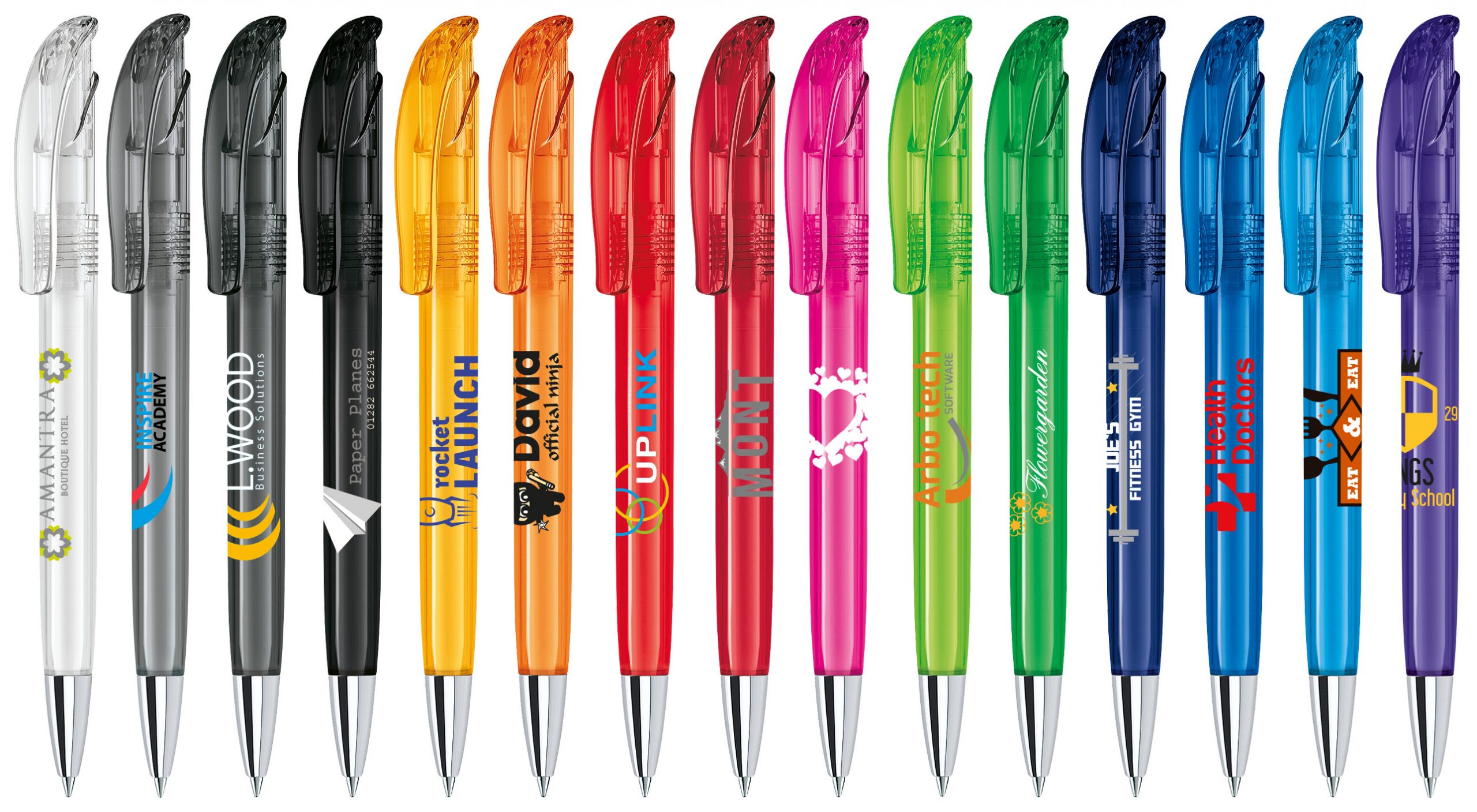Senator Challenger Clear Plastic Ball Pen With Metal Tip