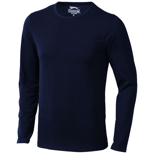 Slazenger Curve Long Sleeve Men'S T-Shirt - Navy