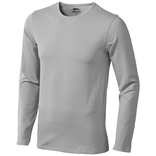 Slazenger Curve Long Sleeve Men'S T-Shirt - Grey