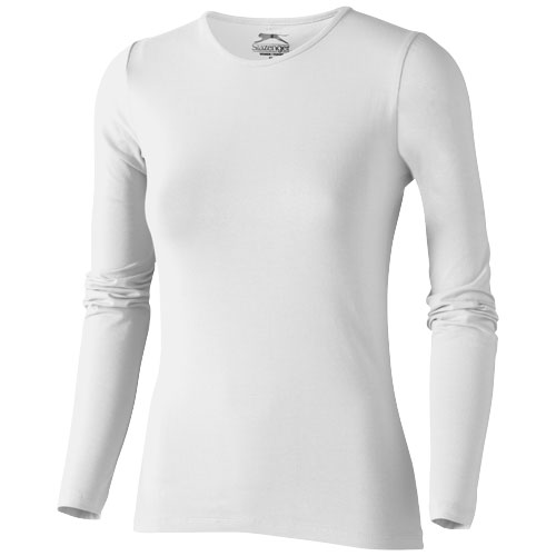 Slazenger Curve Long Sleeve Women'S T-Shirt - White