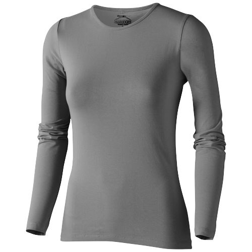 Slazenger Curve Long Sleeve Women'S T-Shirt - Grey