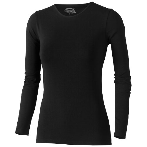 Slazenger Curve Long Sleeve Women'S T-Shirt - Black