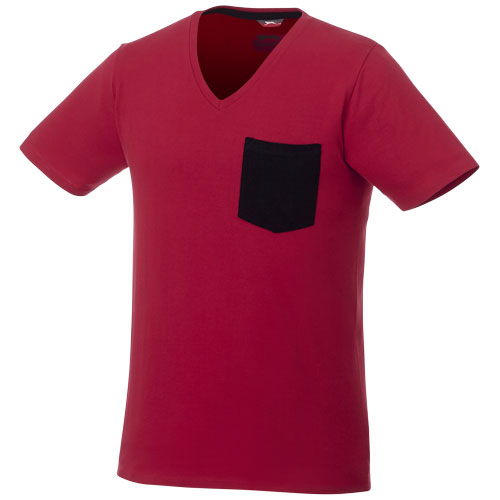 Slazenger Gully Short Sleeve Men'S Pocket T-Shirt - Dark Red, Navy