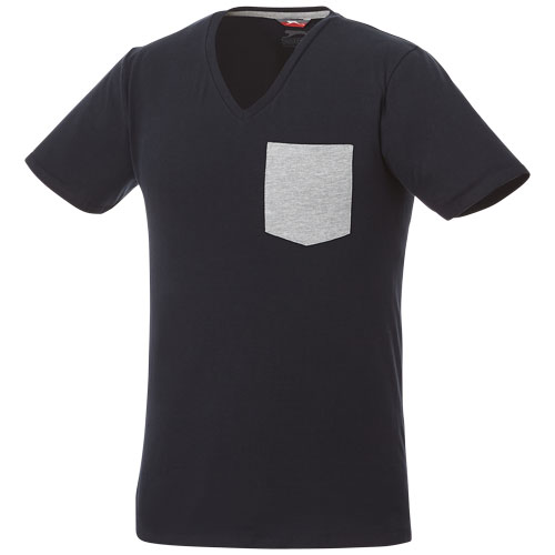 Slazenger Gully Short Sleeve Men'S Pocket T-Shirt - Navy, Sport Grey