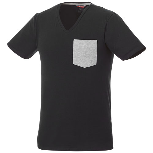 Slazenger Gully Short Sleeve Men'S Pocket T-Shirt - Black, Sport Grey