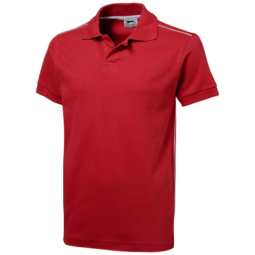 Slazenger Backhand Short Sleeve Polo - Red