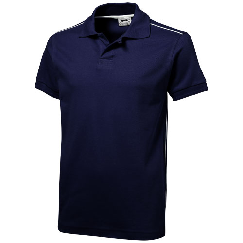 Slazenger Backhand Short Sleeve Polo - Navy