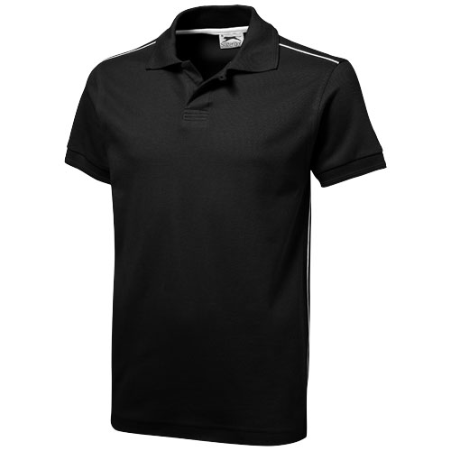 Slazenger Backhand Short Sleeve Polo - Black