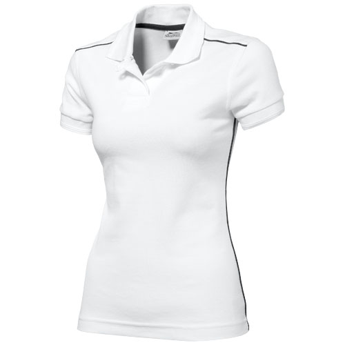 Slazenger Backhand Short Sleeve Ladies Polo - White