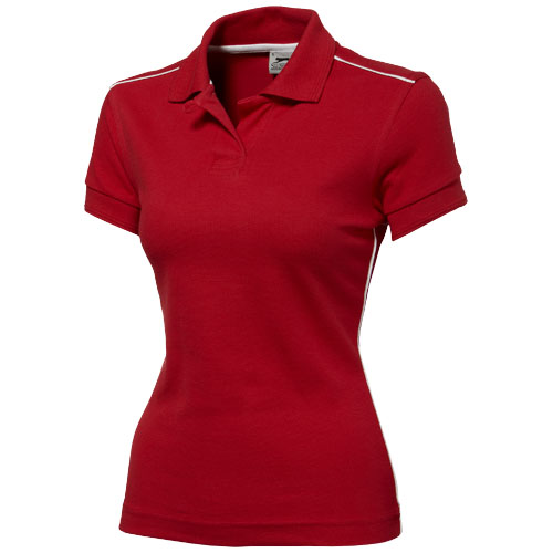 Slazenger Backhand Short Sleeve Ladies Polo - Red