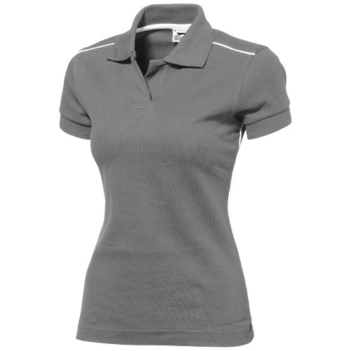 Slazenger Backhand Short Sleeve Ladies Polo - Grey