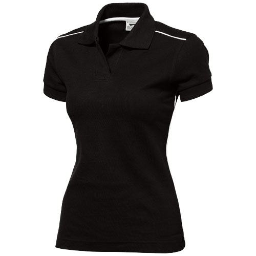 Slazenger Backhand Short Sleeve Ladies Polo - Black