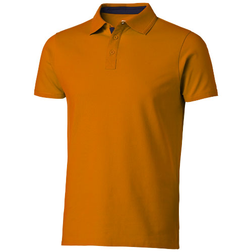 Slazenger Hacker Short Sleeve Polo - Orange, Navy