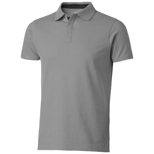 Slazenger Hacker Short Sleeve Polo - Grey, Black