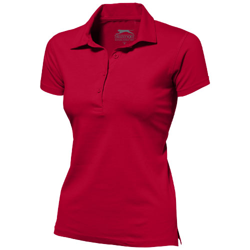 Slazenger Let Short Sleeve Women'S Jersey Polo - Red