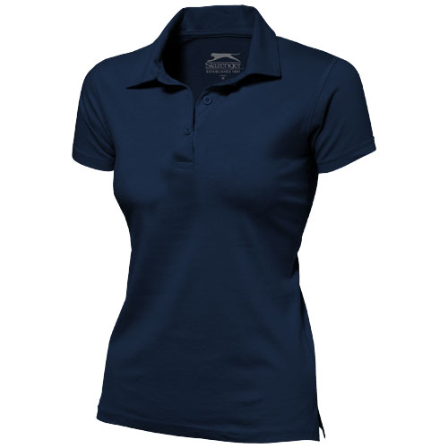 Slazenger Let Short Sleeve Women'S Jersey Polo - Navy