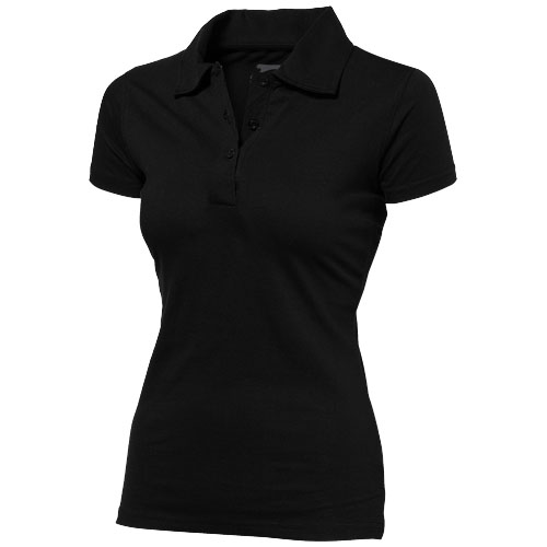 Slazenger Let Short Sleeve Women'S Jersey Polo - Black