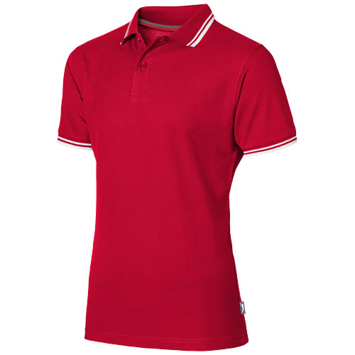 Slazenger Deuce Short Sleeve Men'S Polo With Tipping - Red