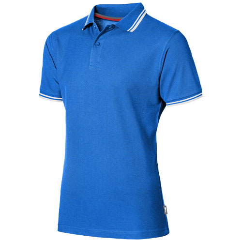 Slazenger Deuce Short Sleeve Men'S Polo With Tipping - Sky Blue