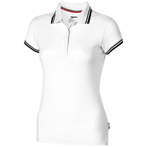 Slazenger Deuce Short Sleeve Women'S Polo With Tipping - White