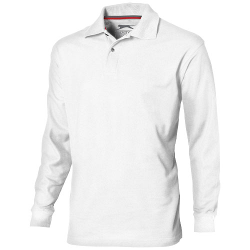 Slazenger Point Long Sleeve Men'S Polo - White