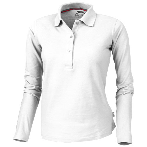 Slazenger Point Long Sleeve Women'S Polo - White
