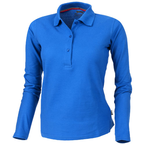 Slazenger Point Long Sleeve Women'S Polo - Sky Blue