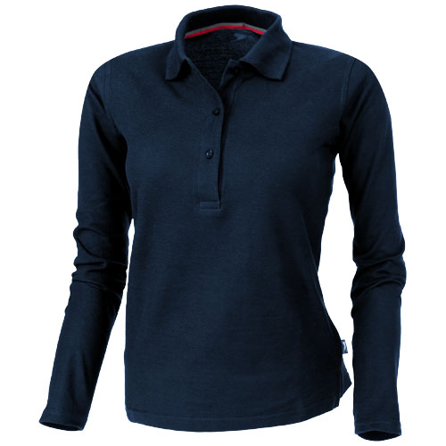 Slazenger Point Long Sleeve Women'S Polo - Navy