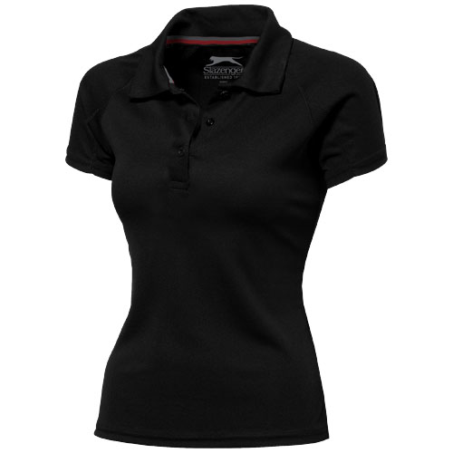 Slazenger Game Short Sleeve Women'S Cool Fit Polo - Black