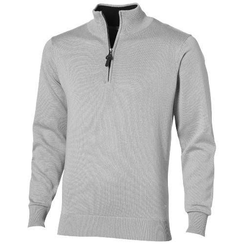 Slazenger Set Quarter Zip Pullover - Grey