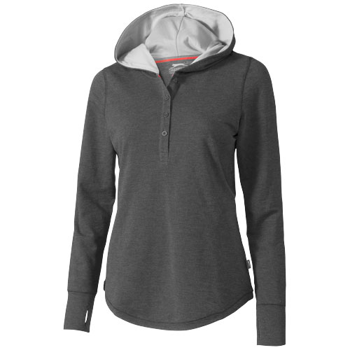 Slazenger Reflex Ladies Knit Hoodie - Charcoal