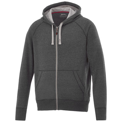 Slazenger Groundie Full Zip Hoodie - Heather Smoke