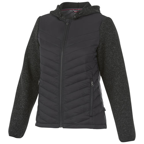 Slazenger Hutch Women'S Hybrid Insulated Jacket - Heather Smoke