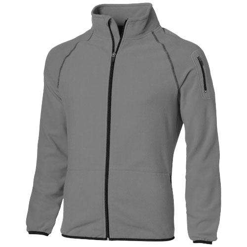 Slazenger Drop Shot Full Zip Micro Fleece Jacket - Grey