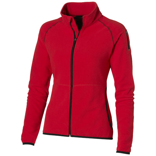 Slazenger Drop Shot Full Zip Micro Fleece Ladies Jacket - Red