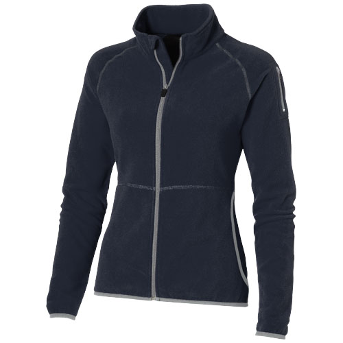 Slazenger Drop Shot Full Zip Micro Fleece Ladies Jacket - Navy