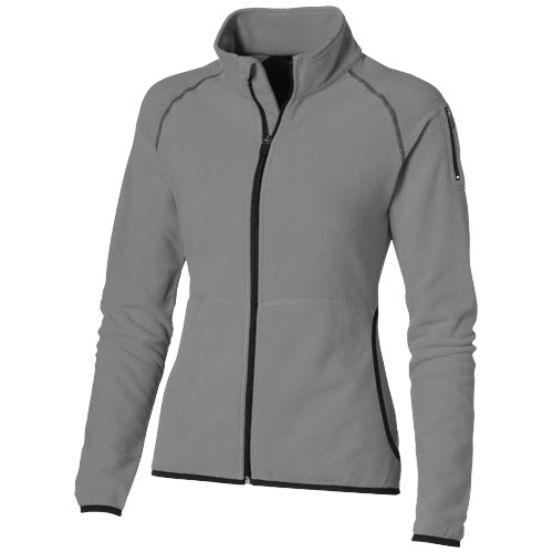 Slazenger Drop Shot Full Zip Micro Fleece Ladies Jacket - Grey