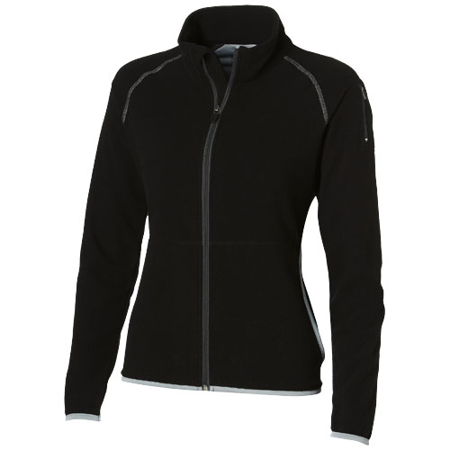 Slazenger Drop Shot Full Zip Micro Fleece Ladies Jacket - Black