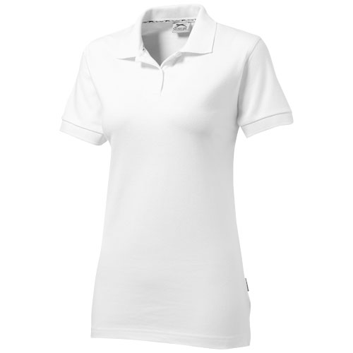 Slazenger Forehand Short Sleeve Ladies Polo - White