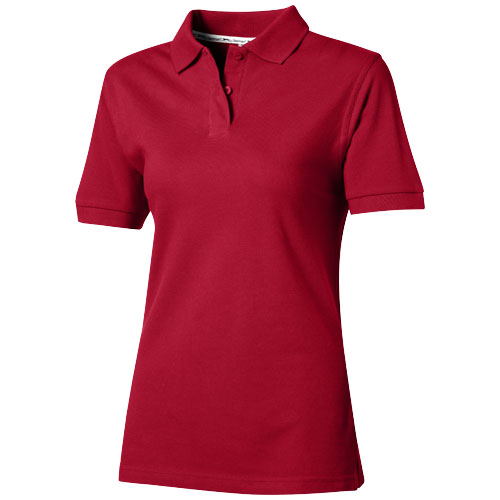 Slazenger Forehand Short Sleeve Ladies Polo - Dark Red