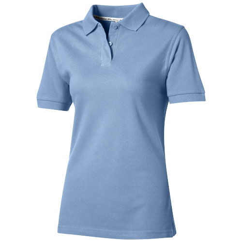 Slazenger Forehand Short Sleeve Ladies Polo - Light Blue